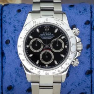 2000 Rolex Daytona Cosmograph 116520 BLACK 40mm Stainless Steel DEBUT Year RARE