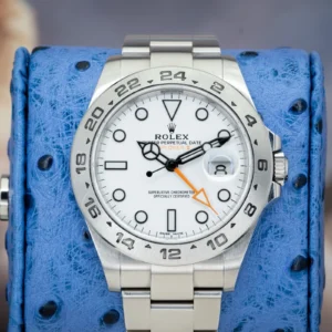2019 Rolex Explorer II 216570 Polar White Dial GMT 42mm Full Set Steel Oyster