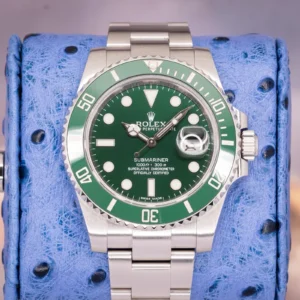 2012 Rolex Submariner Date 116610LV Hulk Green Dial Green Bezel Full Set MINT